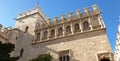 La Longa de la Seda, UNESCO world heritage site, late Valencian gothic style tower and windows, former silk trade market in the 15