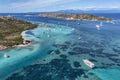 La Maddalena Boats Aerial Royalty Free Stock Photo