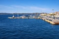 La Maddalena, Sardinia, Italy - Panoramic view of La Maddalena port - Porto di Cala Gavetta - and marina quarter at the Tyrrhenian