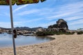 La Maddalena, Sardinia, Italy - Sea, sun sand and rocks on the beach of Testa di Polpo Royalty Free Stock Photo