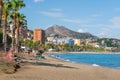 La Malagueta Beach - Malaga, Andalusia, Spain Royalty Free Stock Photo