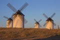 La Mancha - Windmills - Spain Royalty Free Stock Photo