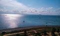 La Manga del Mar Menor Murcia, Spain Sandy Beach Line Royalty Free Stock Photo