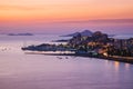 La Manga del Mar Menor Skyline at Night, Murcia Royalty Free Stock Photo