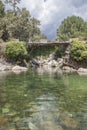 La Maquina, Natural swimming pool at Guijo de Santa Barbara, Spain Royalty Free Stock Photo