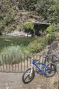 La Maquina, Natural swimming pool at Guijo de Santa Barbara, Spain Royalty Free Stock Photo