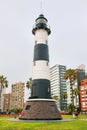 La Marina Lighthouse in Miraflores, Lima, Peru Royalty Free Stock Photo