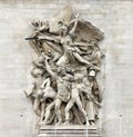 La Marseillaise Francois Rude - Sculptural group at the base of Arc de Triomphe de l`Etoile, Paris