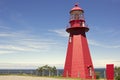 La Martre de GaspÃÂ© Lighthouse in Quebec Royalty Free Stock Photo