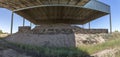 La Mata Tartessian site. West side with fortified wall and trench