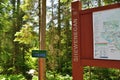 La Mauricie National Park Shewenegan indication sign