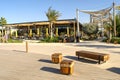 La Mer Beach Resort in Dubai. New public urban beach restaurants and promenade.