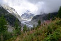 La Mer de Glace Chamonix, French Alps Royalty Free Stock Photo