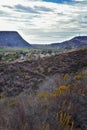 La Mision Valley landscapes and Beach in Mexico on the West Coast a small canyon near the Pacific Ocean that houses the Door of Fa