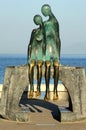 `La Nostalgia`, a bronze sculpture on the Malecon in Puerto Vallarta