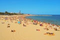 La Nova Icaria Beach, in Barcelona, Spain Royalty Free Stock Photo