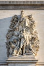 `La Paix de 1815` high relief on the Arc de Triomphe in Paris, France.