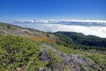 La Palma Caldera de Taburiente sea of clouds in canary Islands Royalty Free Stock Photo