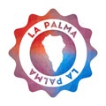 La Palma low poly logo.