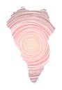La Palma map filled with concentric circles. Royalty Free Stock Photo