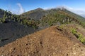 La palma ruta de los vulcanos crater rim