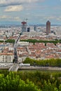 La Part Dieu building and city, Lyon, France Royalty Free Stock Photo