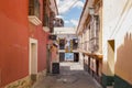 LA PAZ, BOLIVIA DEC 2018: Jaen Street in La Paz, Bolivia city center Royalty Free Stock Photo