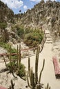 Footpath through the Valle de la Luna, or Killa Qhichwa (Moon Valley). La Paz, Bolivia, October 10, 2023. Royalty Free Stock Photo