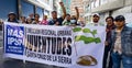 La Paz, Bolivia, 01222023 - People march in parade to celebrate the name change of Bolivia to be inclusive of the