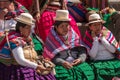 People in traditional clothes in La Paz, Bolivia