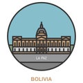 La Paz. Cities and towns in Bolivia