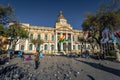 La Paz - July 24, 2017: Plurinational Legislative Assembly in Murillo Square, La Paz, Bolivia