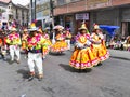 La Paz, June 15, 2019, Unknown dancers at the Entrada Universitaria in La Paz, Bolivia