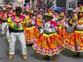 La Paz, June 15, 2019, Unknown dancers at the Entrada Universitaria in La Paz, Bolivia