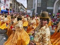 La Paz, June 15, 2019, Unknown dancers at the Entrada Universitaria in La Paz, Bolivia