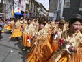 Unknown dancers at the Entrada Universitaria in La Paz, Bolivia