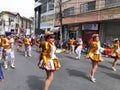 La Paz, June 15, 2019, Unknown dancers at the Entrada Universitaria in La Paz, Bolivia