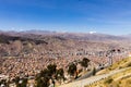 La Paz view from El Alto,Bolivia