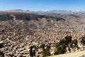 La Paz view from El Alto,Bolivia