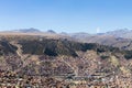 La Paz view from El Alto,Bolivia