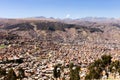 La Paz view from El Alto,Bolivia