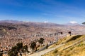 La Paz view from El Alto,Bolivia