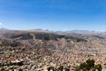 La Paz view from El Alto,Bolivia