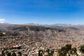 La Paz view from El Alto,Bolivia