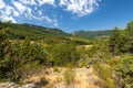 La Pedriza National Park on the southern slopes of the Guadarrama mountain range in Madrid, with cascades. It is one of the larges