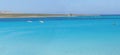 La Pelosa beach panorama, Sardinia, Italy Royalty Free Stock Photo