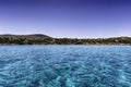 La Pelosa beach in the town of Stintino, Sardinia, Italy Royalty Free Stock Photo