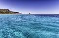 La Pelosa beach in the town of Stintino, Sardinia, Italy Royalty Free Stock Photo