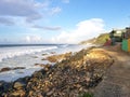 La Perla coastal community in Old San Juan under the city walls Royalty Free Stock Photo