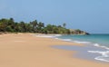 La Perle beach landscape in Basse Terre Guadeloupe Royalty Free Stock Photo